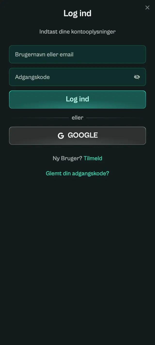 Login, der afløser bordet